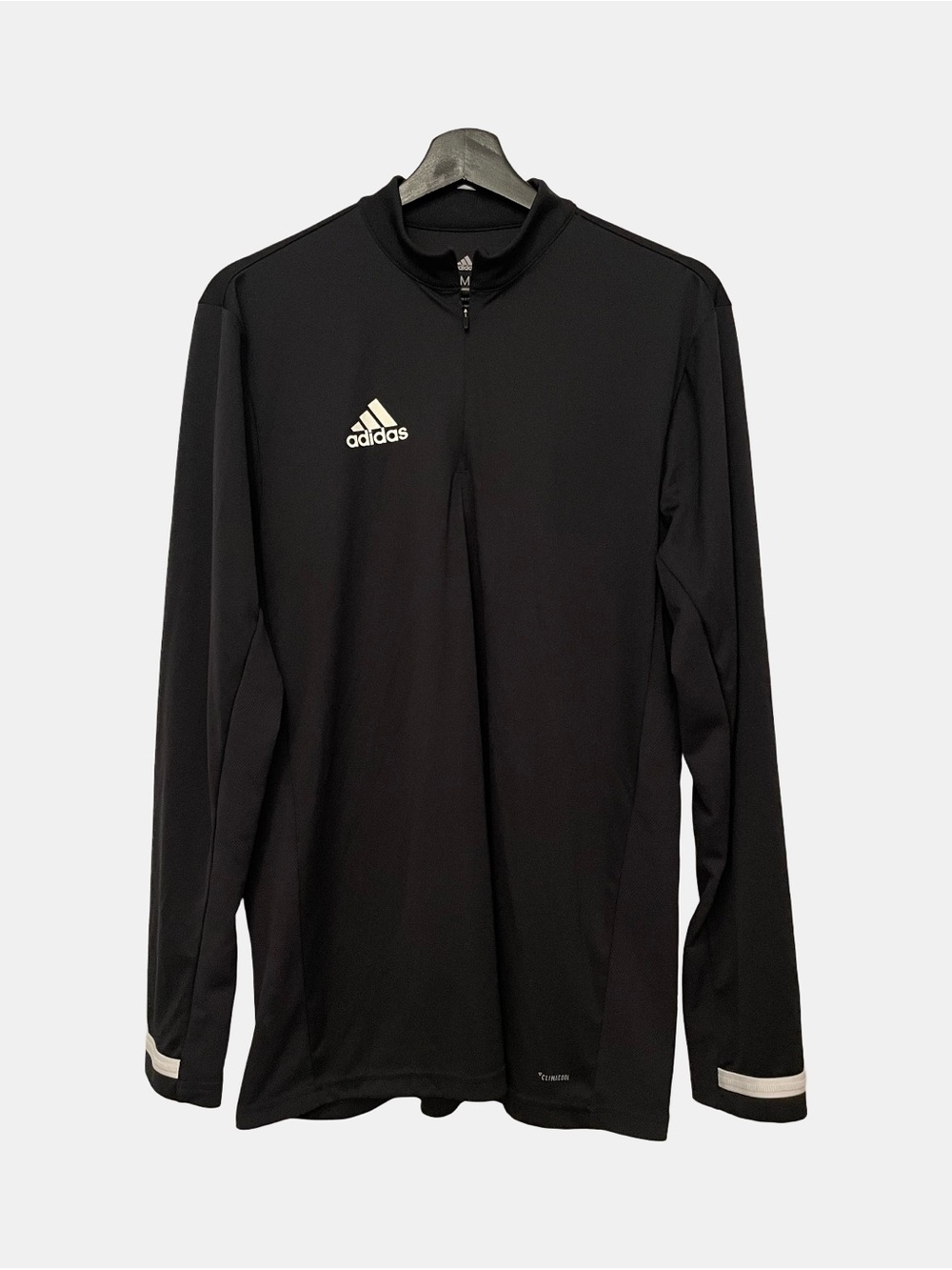 Adidas Team 19 Long Sleeve 1/4 Zip Black Climacool Pullover Mens Medium Training